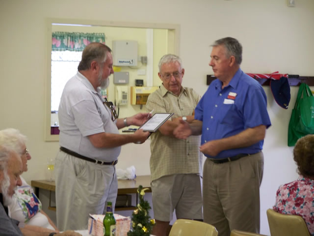 30 year Certificate presentation to Henry Milne