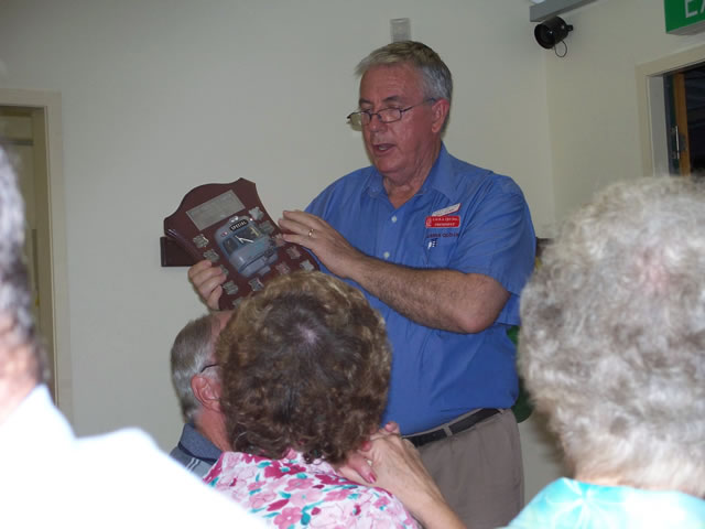 Bill Dunn with CEO trophy