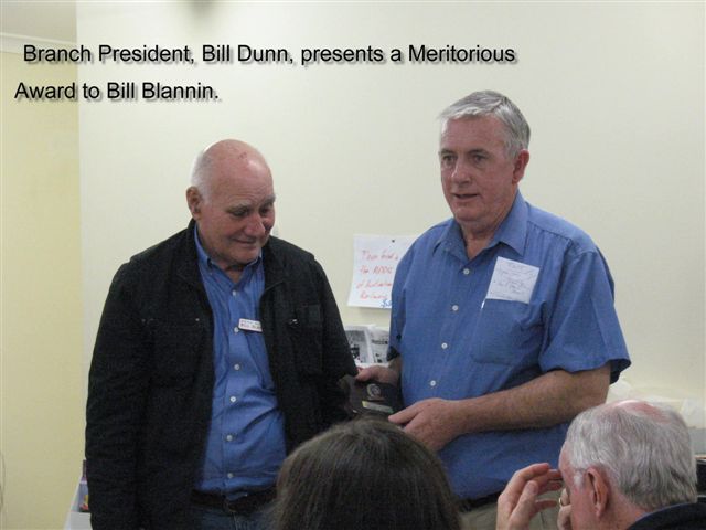 Award to Bill Blannin