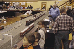 The NZR 9mm layout (O gauge) at the Christchurch train show. - 2008