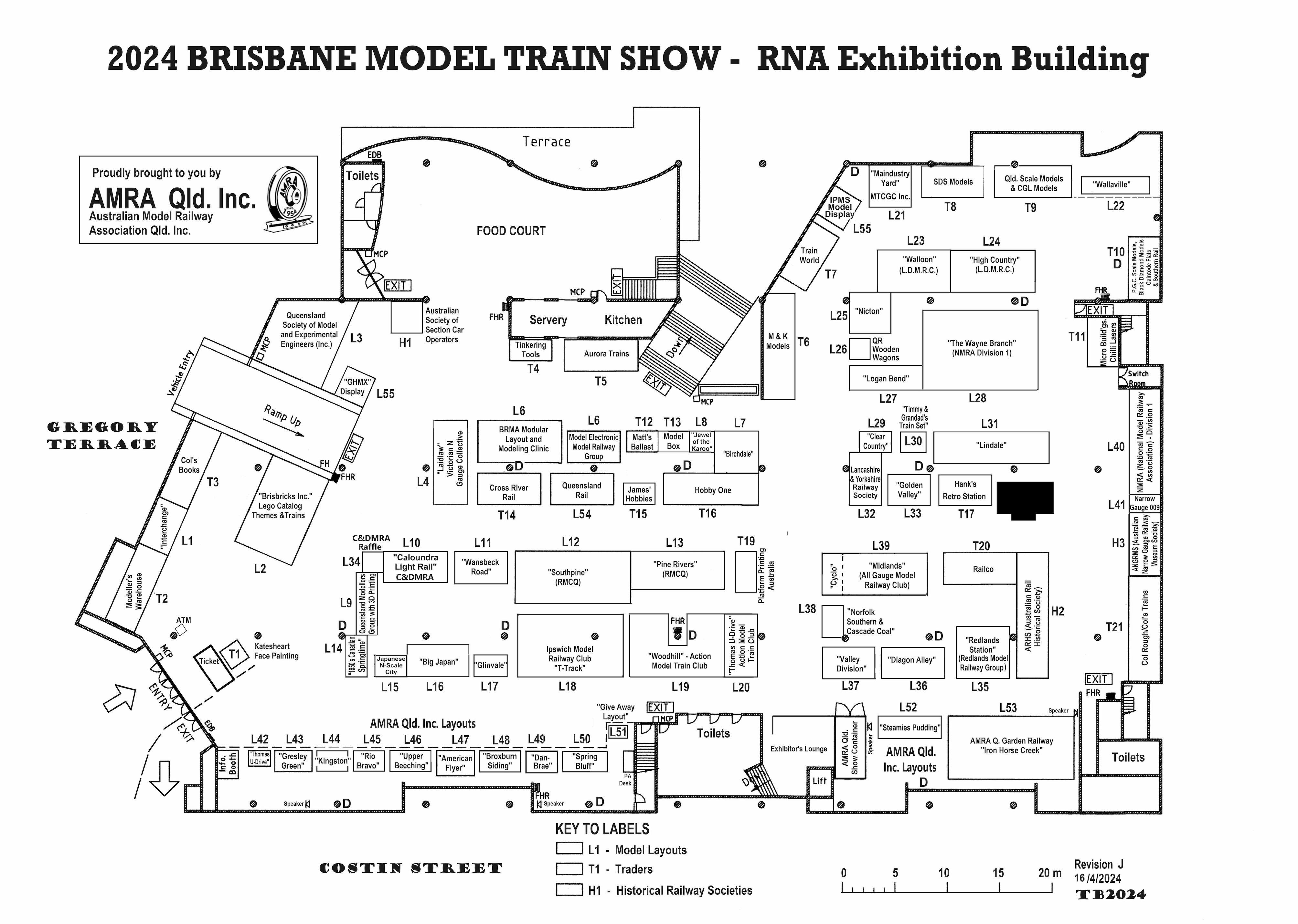 Floor Plan & Exhibitors for the 2024 Show The Brisbane Model Train Show